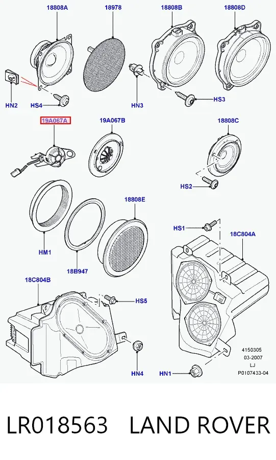  LR018563 Land Rover