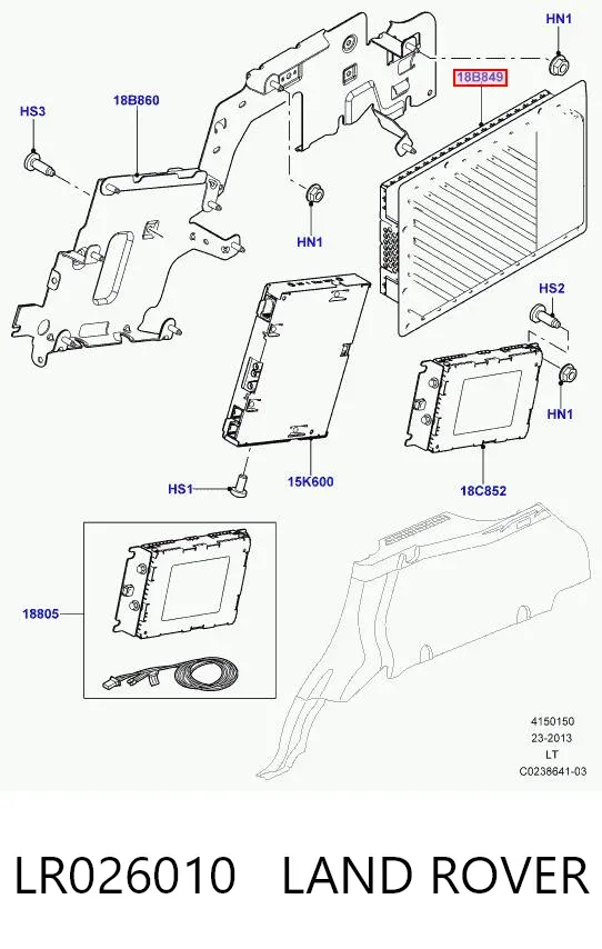 Підсилювач звуку аудіосистеми EW9319C164AB Land Rover