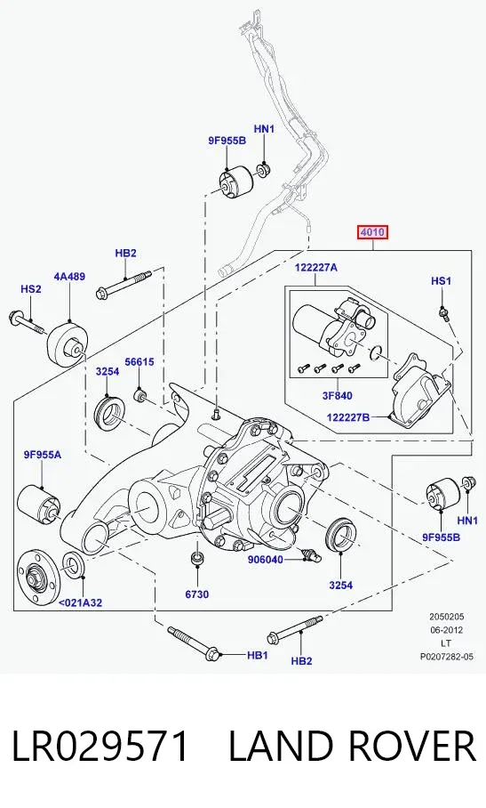 Задній редуктор Land Rover Discovery IV
