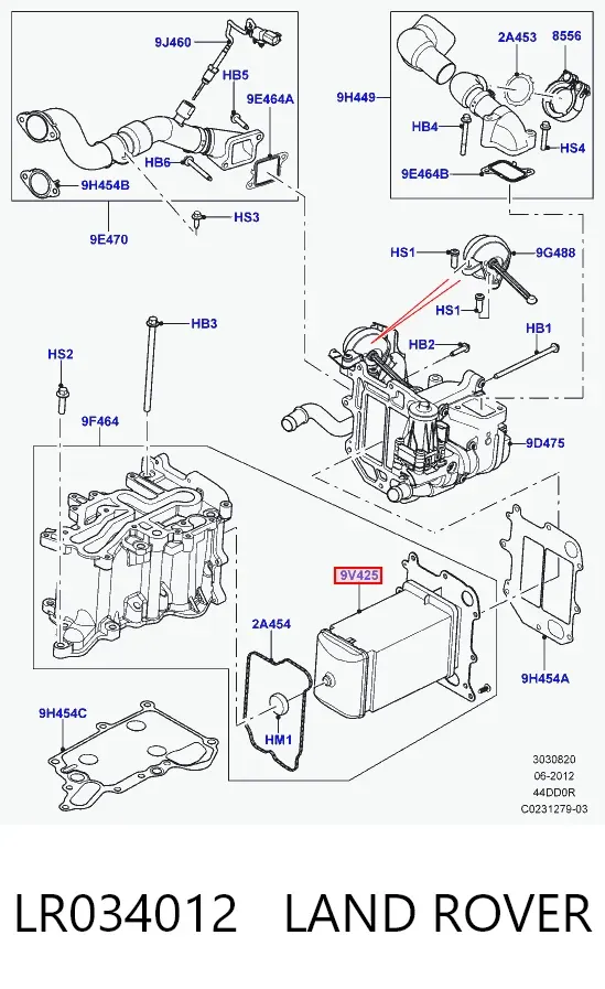  LR034012 Land Rover