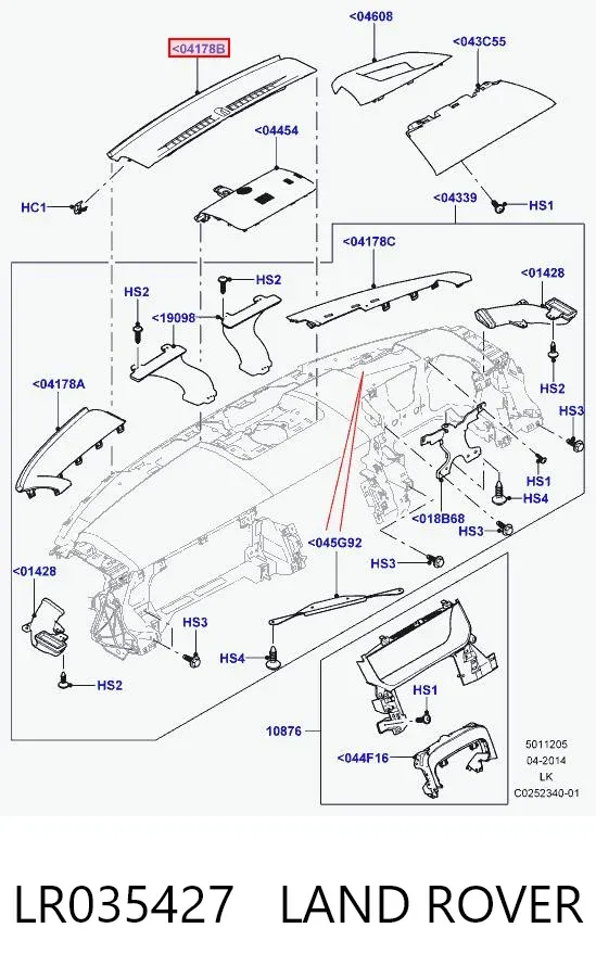  LR035427 Land Rover