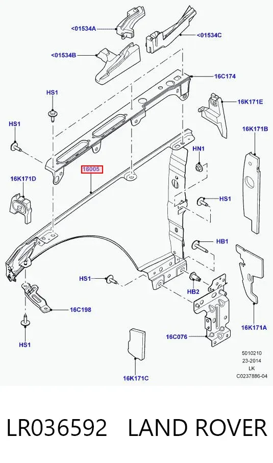 Крило переднє ліве Land Rover Range Rover IV