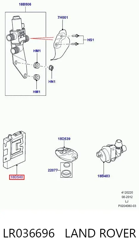  LR036696 Land Rover
