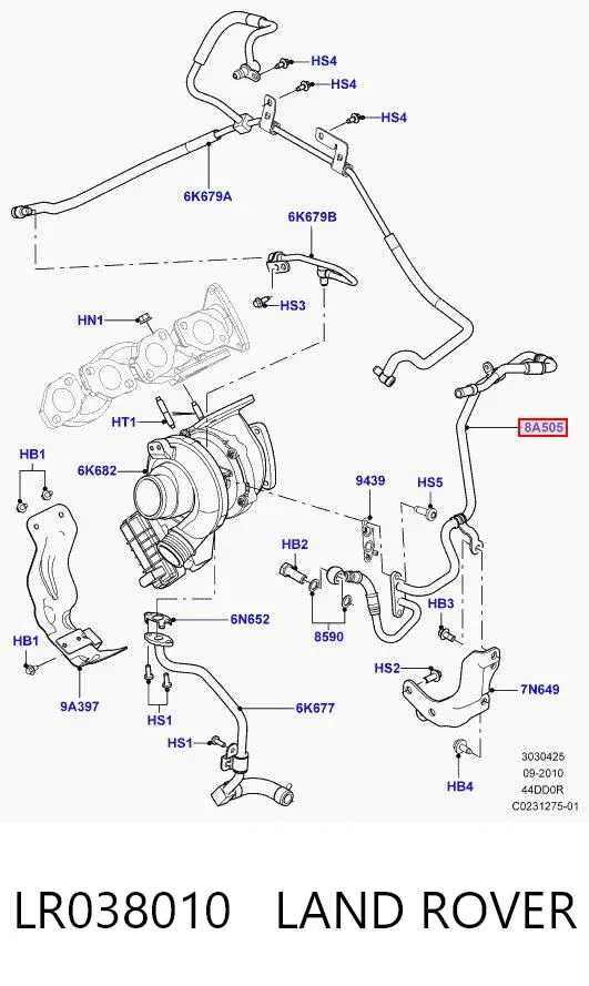  LR038010 Land Rover