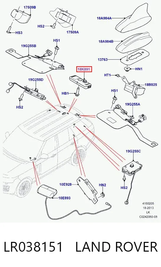  LR038151 Land Rover