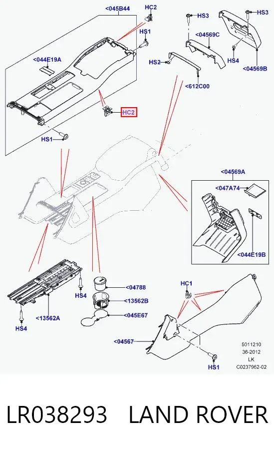  LR038293 Land Rover
