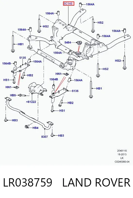 Підрамник передній Land Rover Range Rover IV