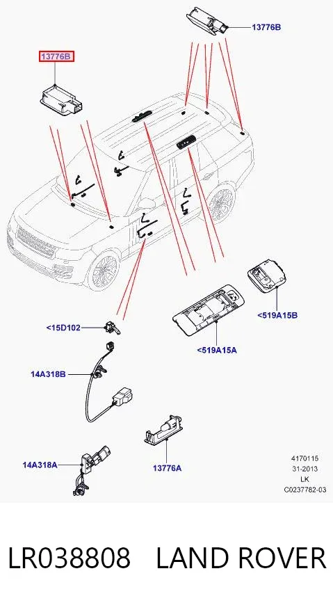  LR038808 Land Rover