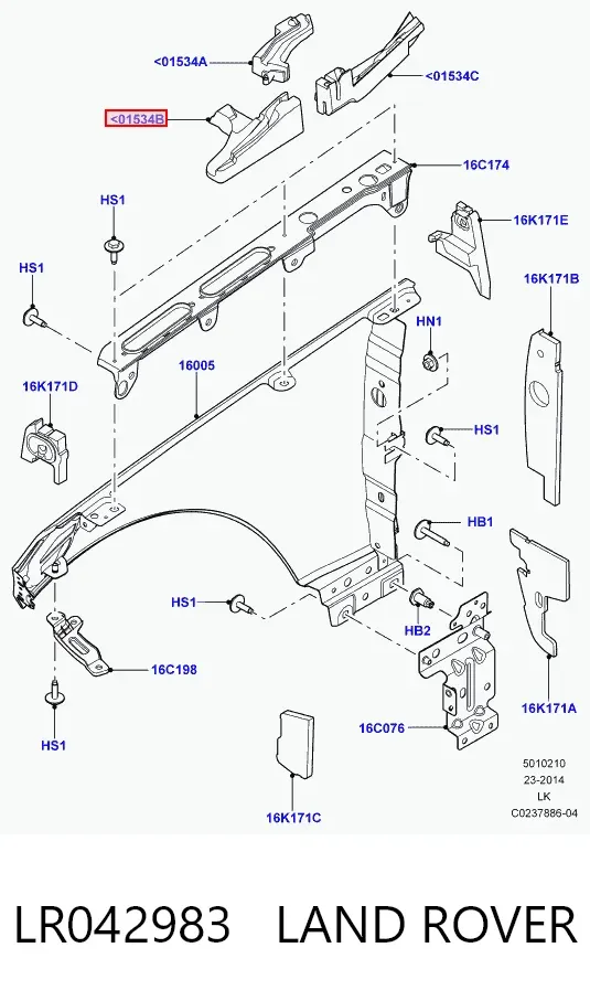 Ущільнювач крила LR042983 Land Rover