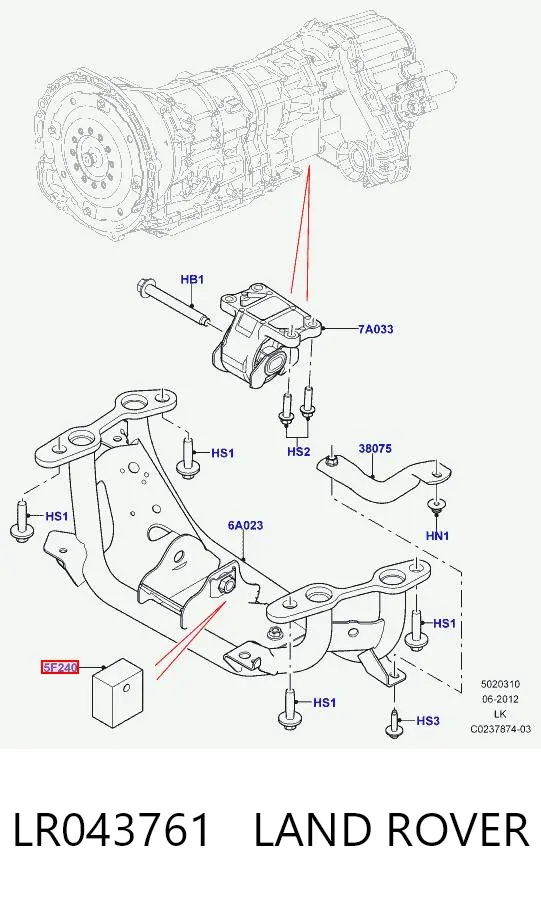  LR043761 Land Rover