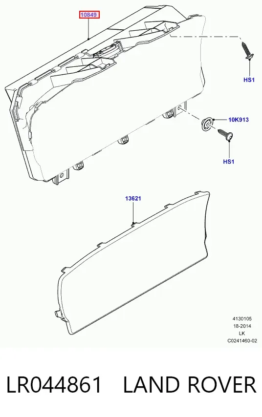 Приладова дошка-щиток приладів LR044861 Land Rover