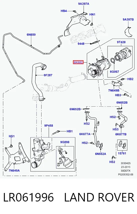 Турбіна LR061996 Land Rover