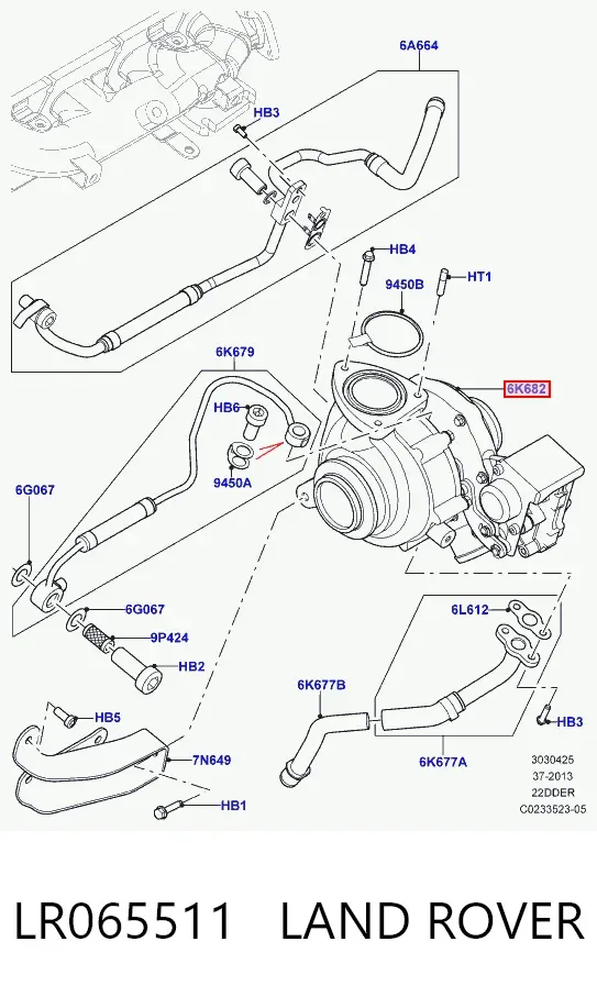 Турбіна LR065511 Land Rover