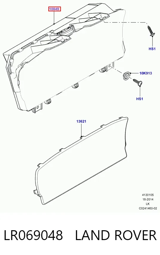 Приладова дошка-щиток приладів LR069048 Land Rover