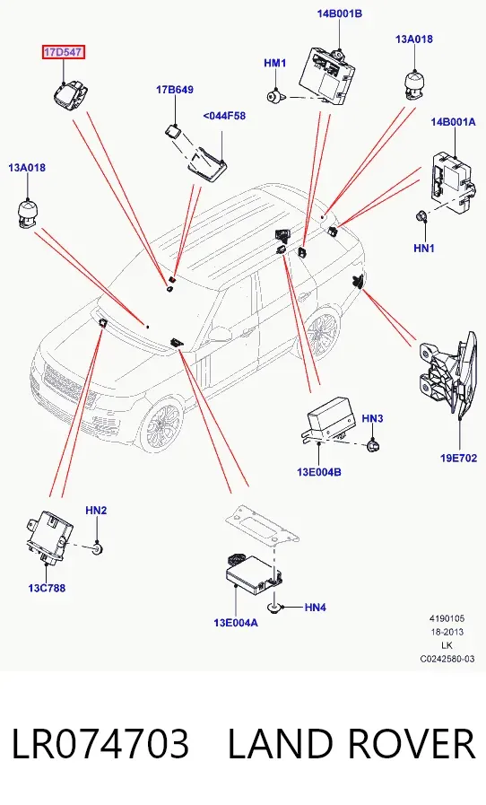 Датчик дощу LR074703 Land Rover