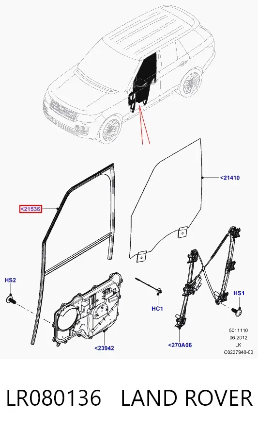  LR080136 Land Rover