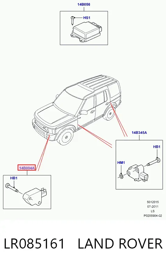 Датчик удару LR085161 Land Rover