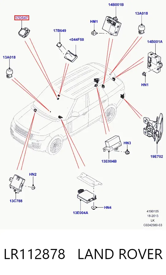 Датчик дощу LR112878 Land Rover