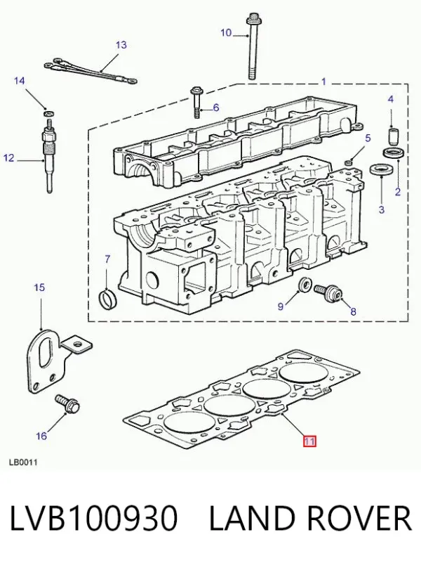 Прокладка ГБЦ Honda Accord V