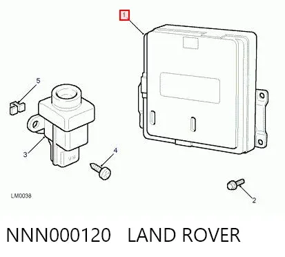 Електронний блок керування двигуном NNN000120 Land Rover