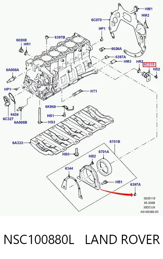 Датчик колінвала NSC100880L Britpart