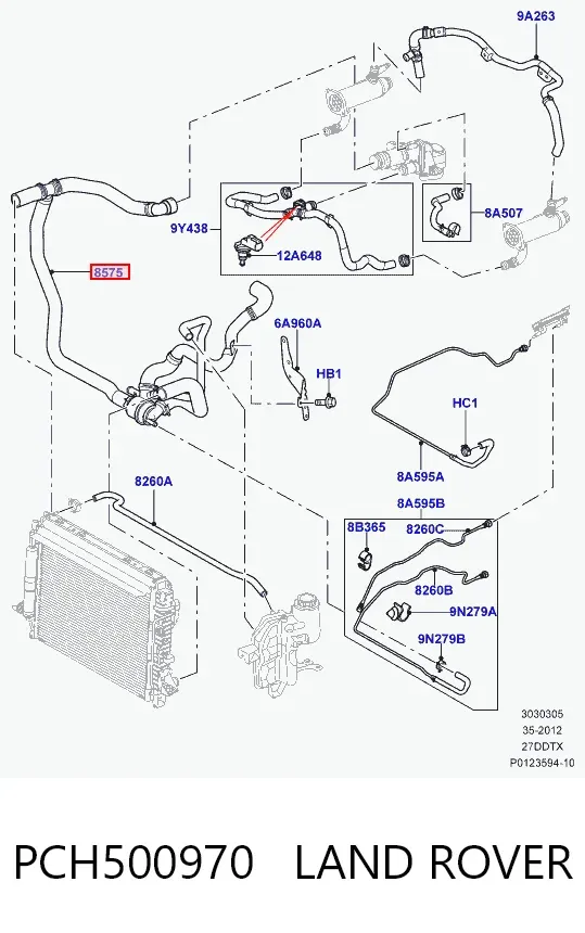 Термостат PCH500970 Land Rover