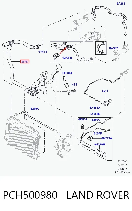 Термостат PCH500980 Land Rover
