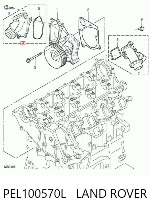 Термостат PEL100570L Land Rover