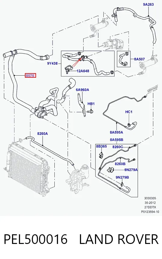 Термостат PEL500016 Land Rover