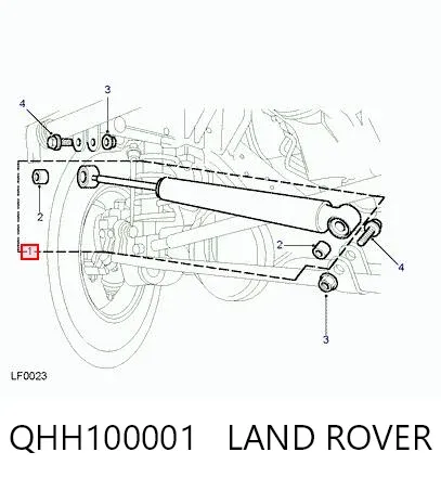Амортизатор-демпфер рульового механізму QHH100001 Land Rover