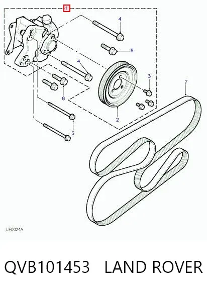 Насос ГУР QVB101453 Land Rover