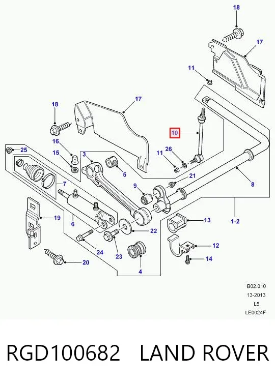 Стійка стабілізатора заднього RGD100682 Land Rover