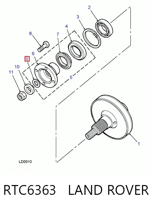 Передній бампер RTC6363 Land Rover