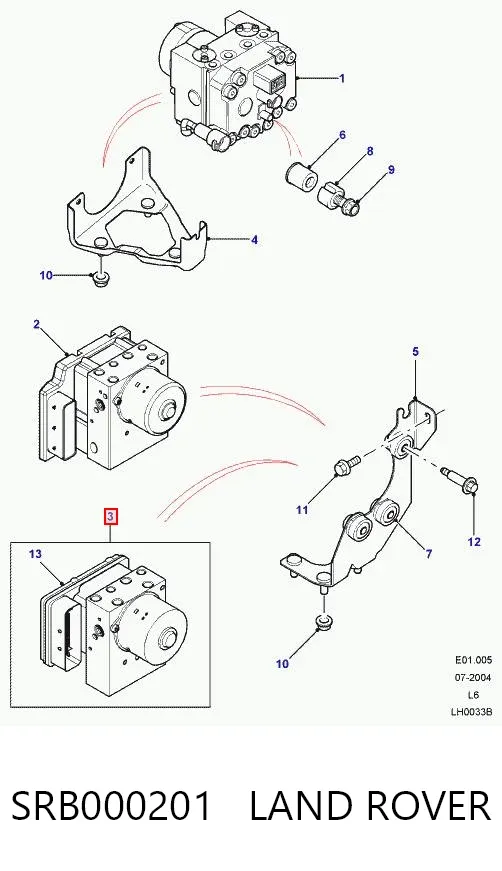 Блок АБС Land Rover Freelander I