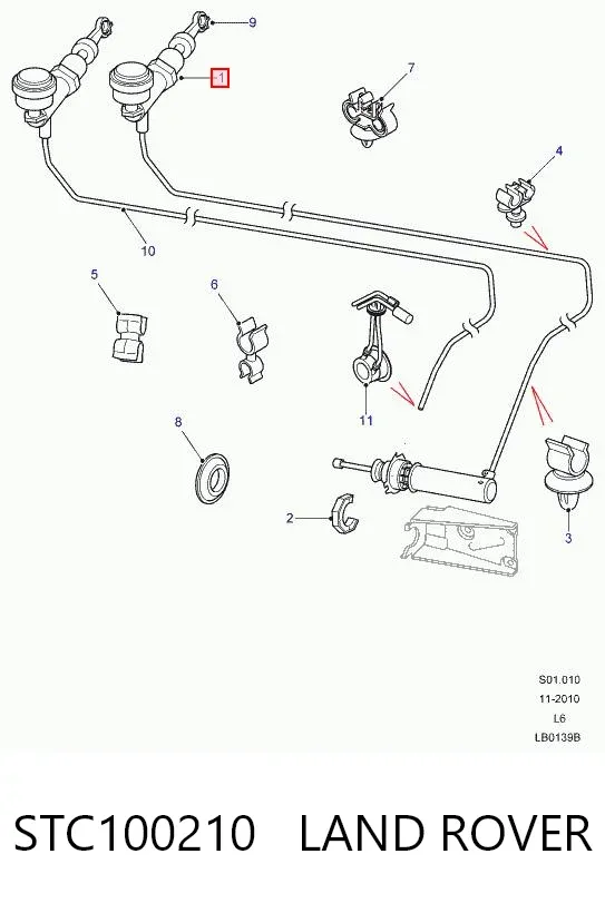 Робочий циліндр зчеплення STC100210 Land Rover