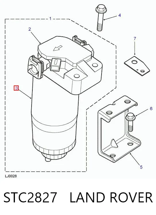 Паливний фільтр STC2827 Land Rover