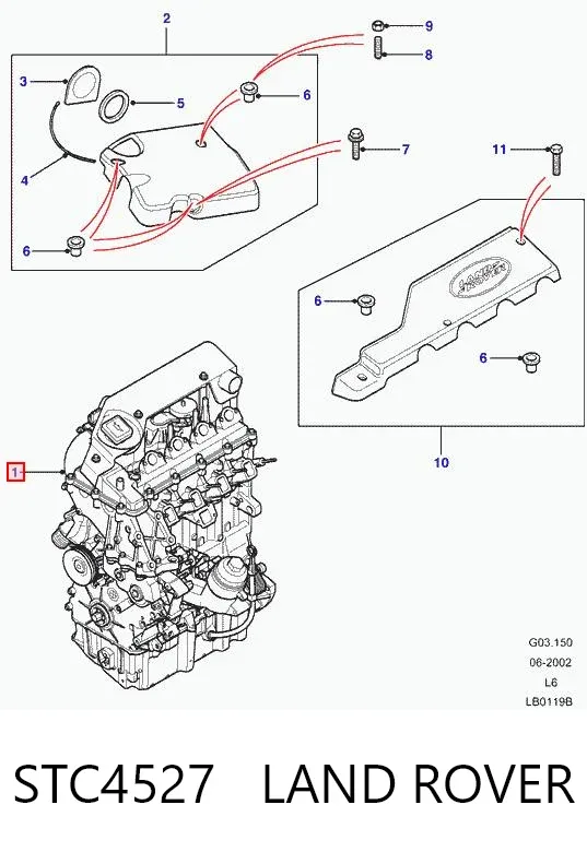 Двигун STC4527 Land Rover