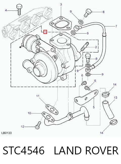 Турбіна STC4546 Land Rover