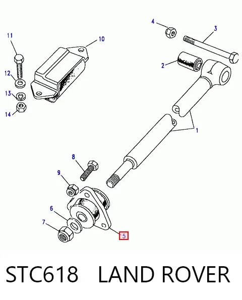 Сайлентблок заднього поздовжнього важеля, передній STC618 Land Rover