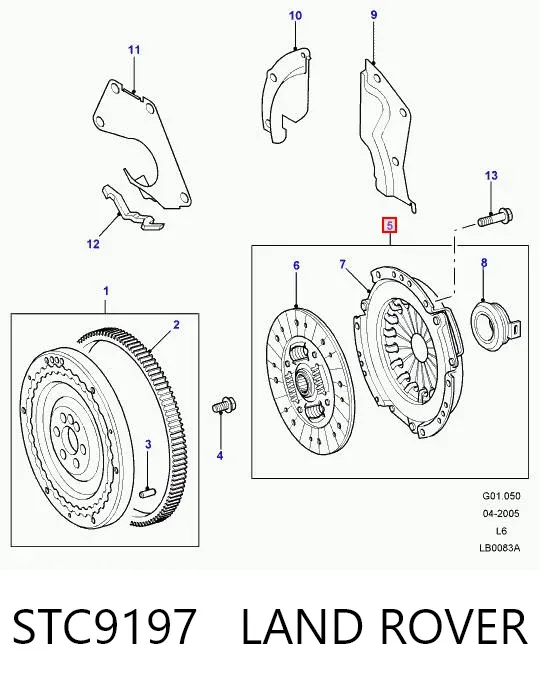 Зчеплення STC9197 Land Rover