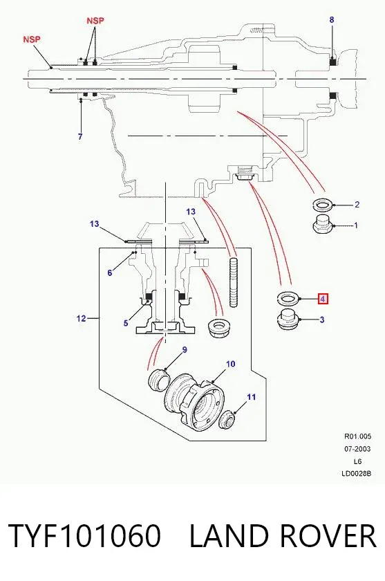  TYF101060 Land Rover