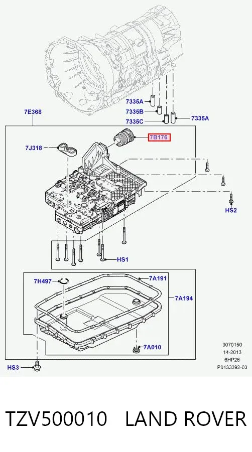 Роз'єм АКПП TZV500010 Land Rover