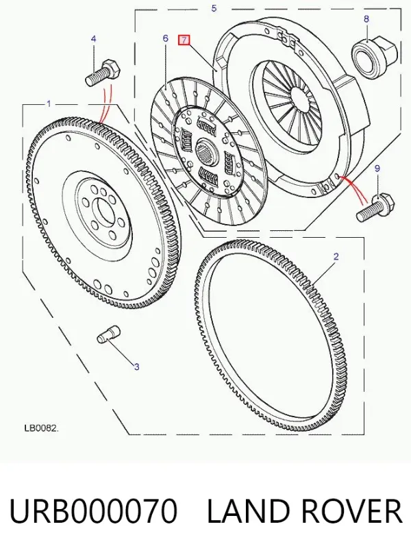 Корзина зчеплення URB000070 Land Rover