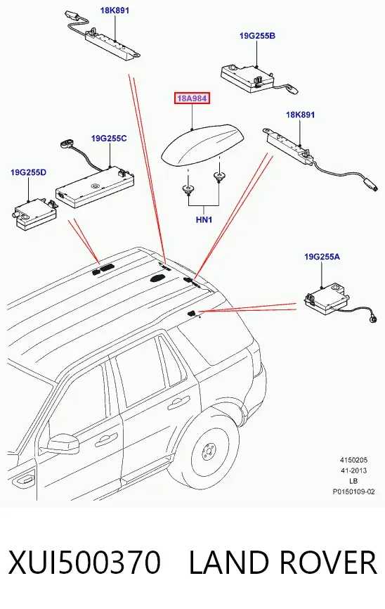Антена Land Rover Range Rover III