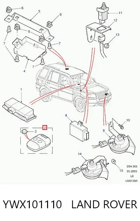  YWX101110 Land Rover