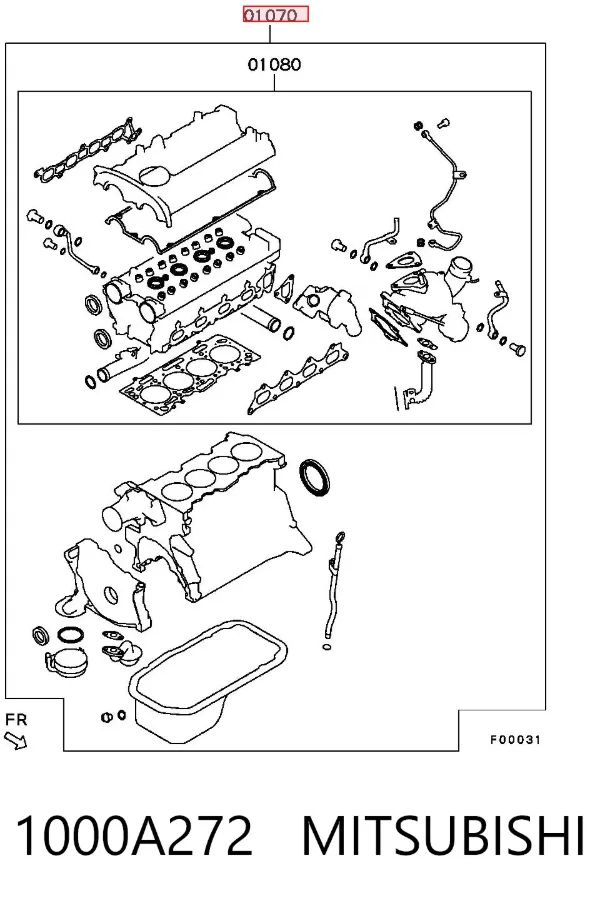Комплект прокладок 1000A272 Mitsubishi