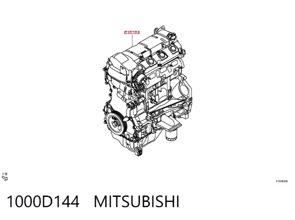 Двигун 1000D144 Mitsubishi