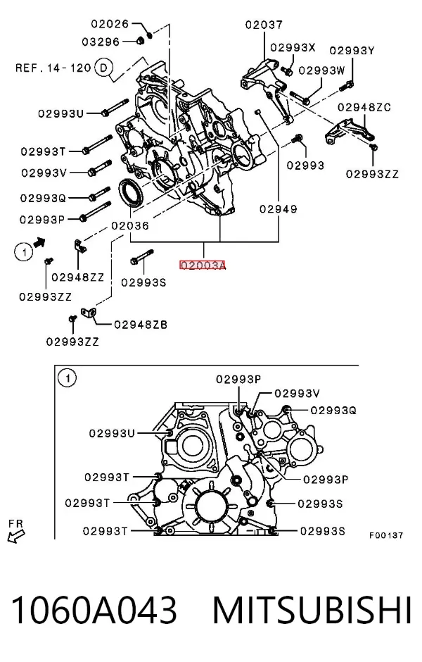  1060A043 Mitsubishi