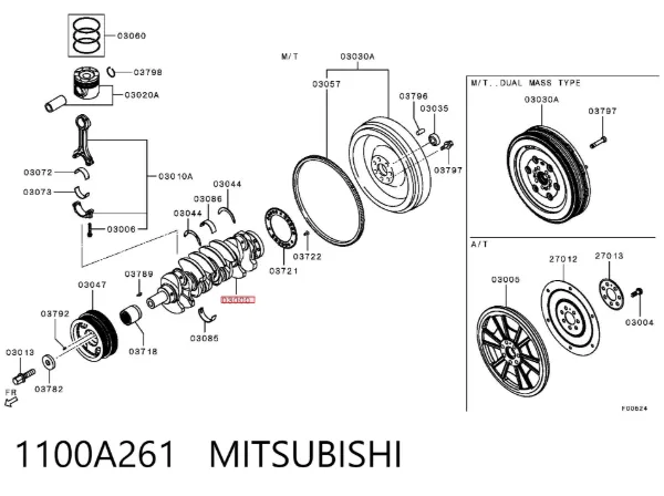 Колінвал MTS0910 Motus