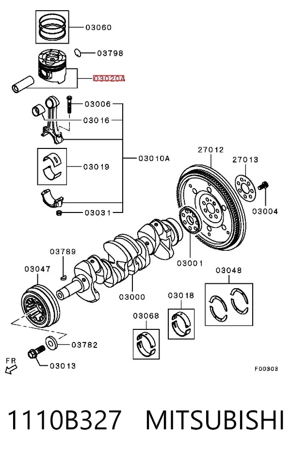  1110B327 Mitsubishi